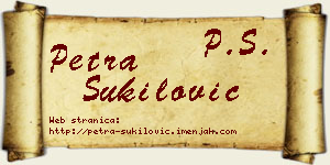 Petra Šukilović vizit kartica